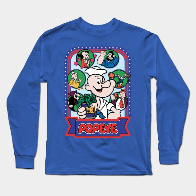 Popeye Long Sleeve T-Shirt by lavdog